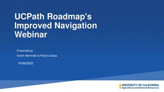 UCPath Roadmap's Improved Navigation Webinar Overview