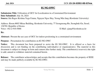 Utilization of OCC for Localization in a Constrained Environment