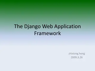 Django Web Framework Overview and Comparison