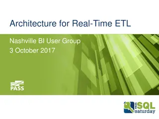 Real-Time ETL Architecture for Nashville BI User Group