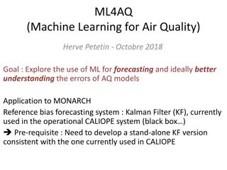 Exploring Machine Learning for Air Quality Forecasting in Kalman Filter System