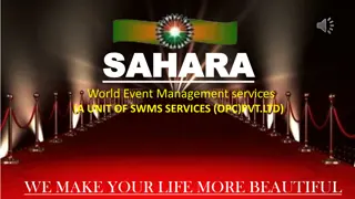Sahara World Event Management Services - Sponsorship Opportunities and Benefits