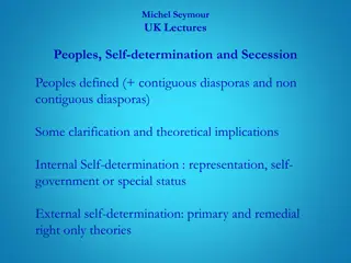Peoples, Self-Determination, and Secession: Theoretical Implications