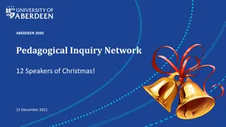Inquiry Network Event: 12 Speakers of Christmas at ABERDEEN 2040