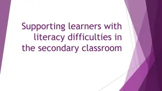 Supporting Secondary Students with Literacy Challenges