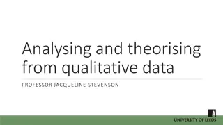Analyzing & Theorizing from Qualitative Data with Professor Jacqueline Stevenson