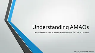 AMAOs: Achieving English Proficiency Targets for EL Students