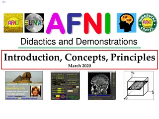 Functional MRI: Principles and AFNI Tools
