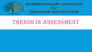Trends in Assessment