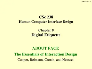 Interactive Design Principles for Considerate Software Users