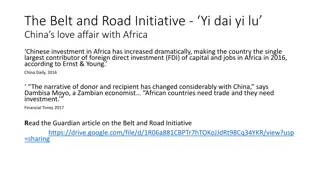 China's Belt and Road Initiative in Africa and Ethiopia: Insights and Biased Sources