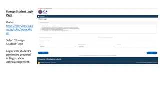 Foreign Student Online Application Process