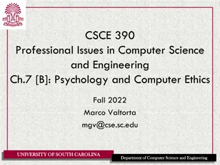 Psychology in Computer Ethics and Moral Development Explanation