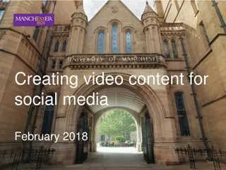 Creating Video Content for Social Media - February 2018