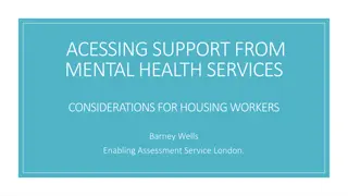 Supporting Mental Health Services Access for Housing Workers