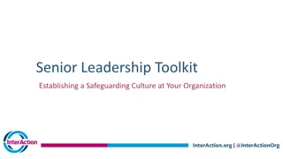 Establishing Safeguarding Culture in Organizations