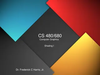 Computer Graphics Shading Fundamentals with Dr. Frederick C. Harris, Jr.
