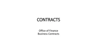 Business Contracts and Processing Guidelines