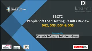 Performance Testing Findings and Recommendations for SBCTC PeopleSoft Systems
