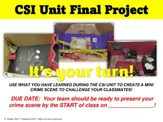 CSI Unit Final Project: Create a Mini Crime Scene Challenge