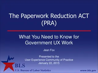 The Paperwork Reduction Act (PRA) Essentials for Government UX