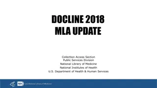 New Updates and Changes in DOCLINE Collection Access