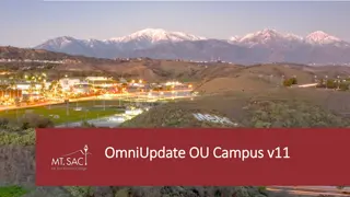 Innovative Features of OmniUpdate OU Campus v11 Redesign