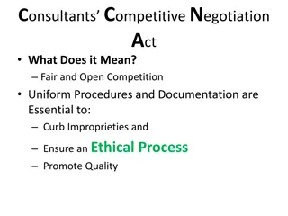 Ensuring Fair Competition in Consultant Procurement Process