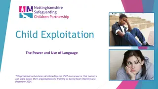 Impact of Language in Child Exploitation