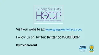 Glasgow City HSCP Provider Event Update 2019