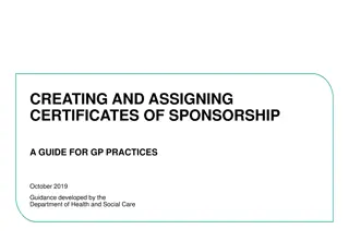 Guide for Creating and Assigning Certificates of Sponsorship in UK Health Sector