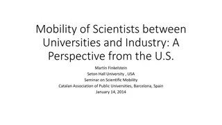 Mobility of Scientists between Universities and Industry: Strengthening Linkages