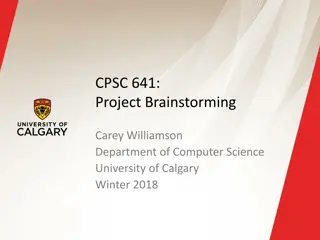 Innovative Computer Science Research Projects at University of Calgary