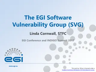EGI Software Vulnerability Group and Risk Assessment Team
