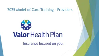 Model of Care Training for Providers 2025 Overview
