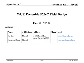 IEEE 802.11-17 Dual SYNC Sequences Design Analysis