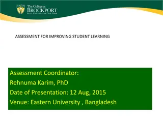 Enhancing Student Learning through Effective Assessment Strategies
