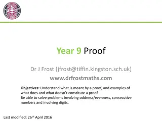 Advanced Mathematics Proofs and Concepts