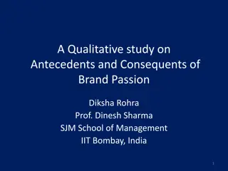Brand Passion: Antecedents and Consequents Study