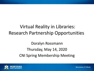 Exploring Virtual Reality in Libraries for Research Partnerships
