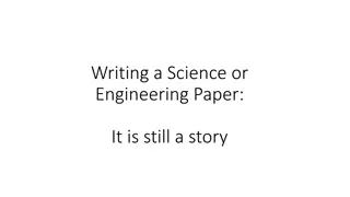 Crafting Convincing Scientific Narratives