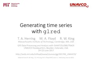 Generating Time Series with Glred in GPS Data Processing
