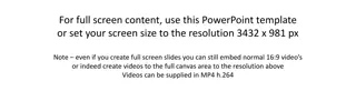 Maximizing Presentation Impact with Full-Screen Content