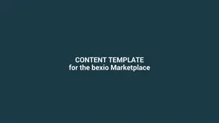 Content Template for Bexio Marketplace Listing