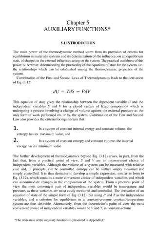Thermodynamic Method for Equilibrium Criteria in Materials Systems