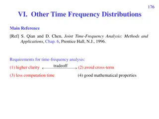 Time-Frequency Analysis Methods and Applications: Joint Distribution Reference