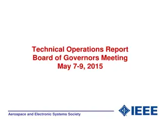 Aerospace and Electronic Systems Society Technical Operations Review