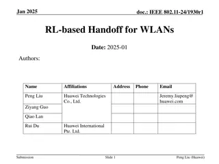 Efficient Reinforcement Learning-based Handoff for WLANs