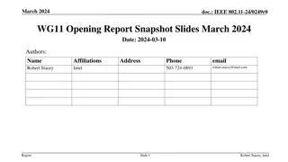 IEEE 802.11-24 March 2024 Meeting Highlights