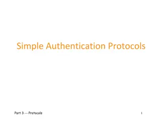 Authentication Protocols for Secure Communication Networks